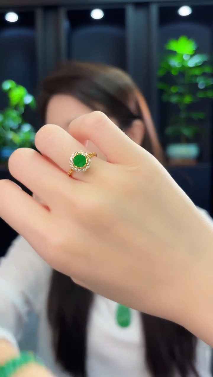 翡翠戒指未镶嵌3缅料A货/多样性发货/一件