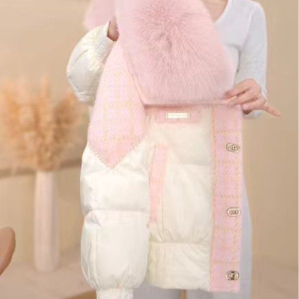 SJ-2025冬季新款设计款大毛领羽绒服