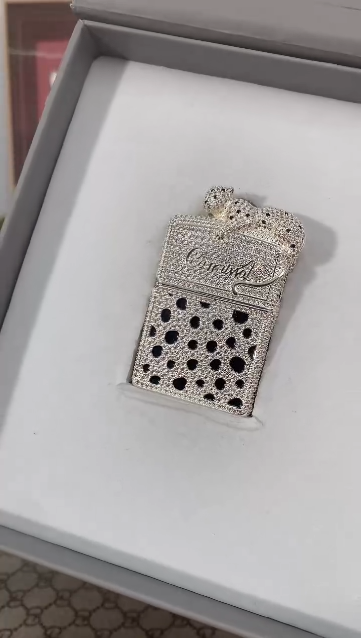镜面金钱豹zippo