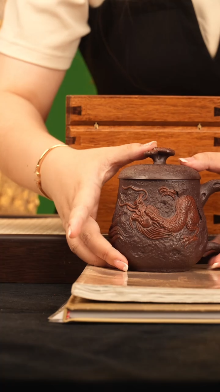 茶壶紫砂GYCylqq壶-盖杯