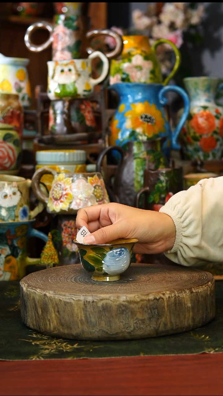 陶瓷4景德镇手工手绘釉下彩