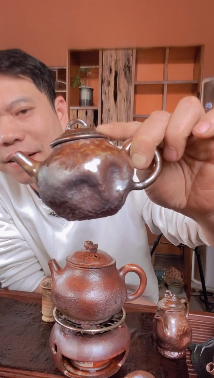 【闪购商品】紫砂全手工手工秋梨壶（肌理）