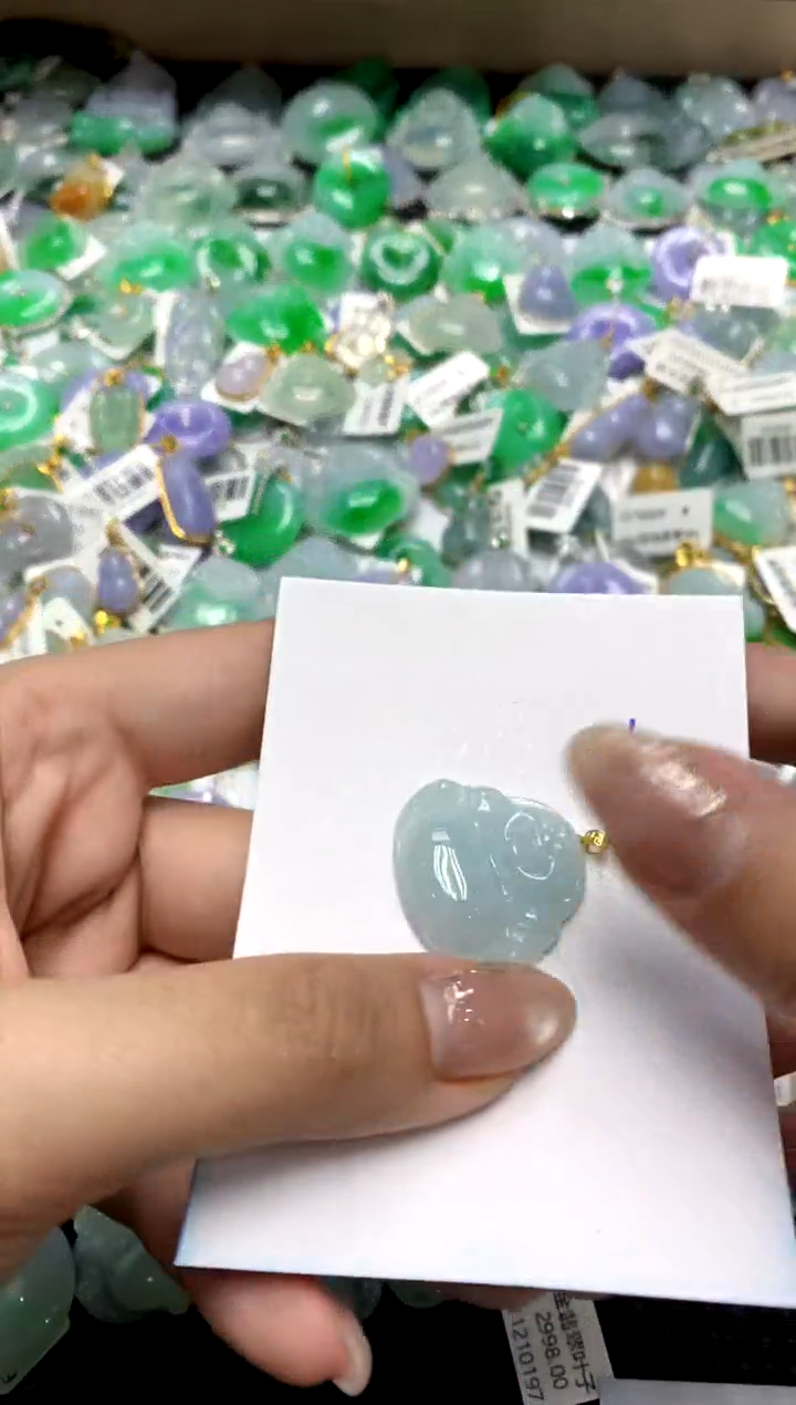 【闪购商品】翡翠颈饰18K金镶嵌111111111111111111