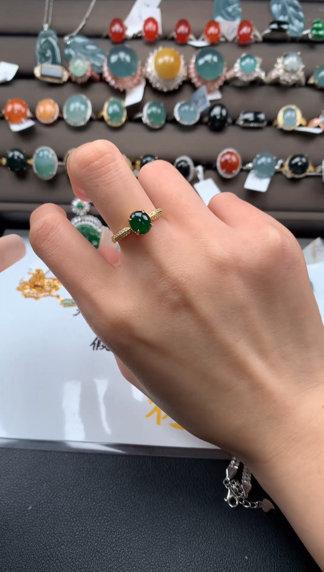 【闪购商品】翡翠戒指银S925镶嵌312321312