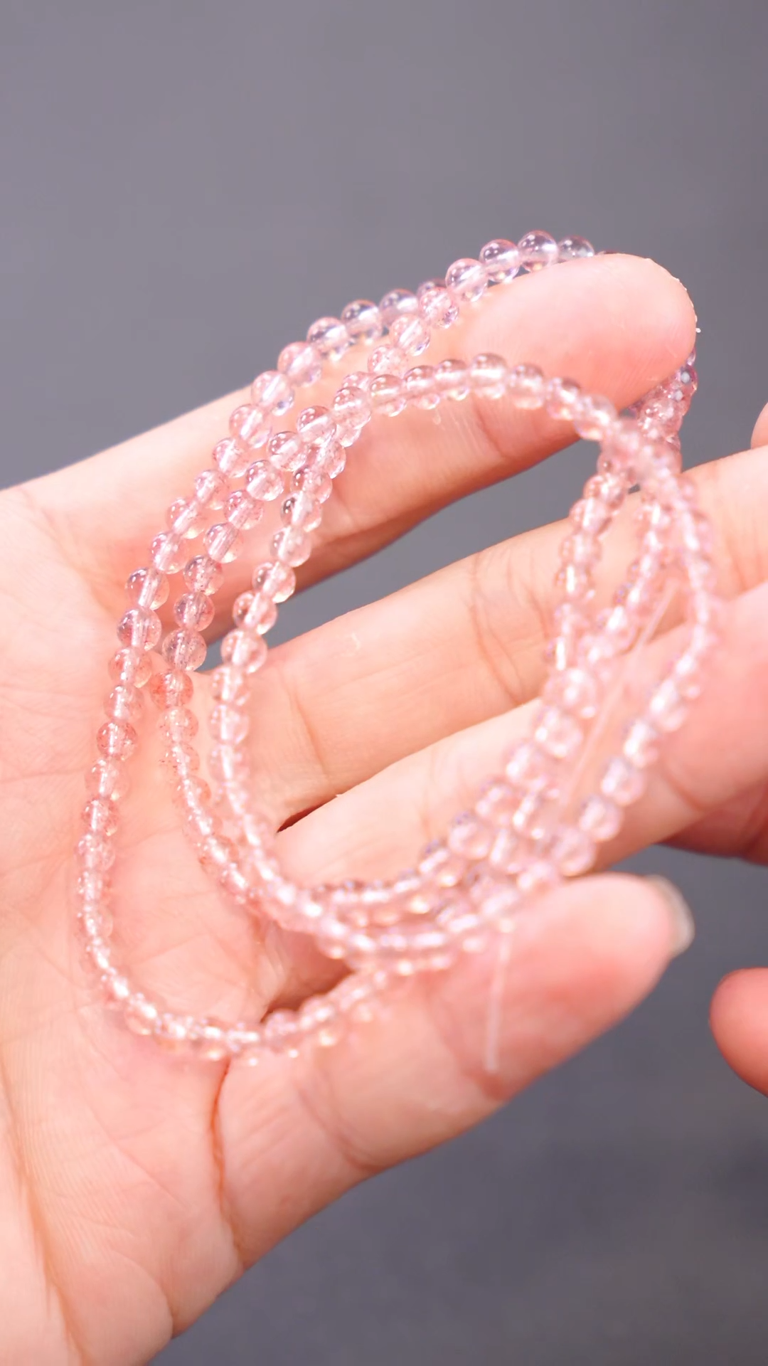 【闪购商品】水晶多圈未镶嵌Q004草莓晶多圈3-4mm