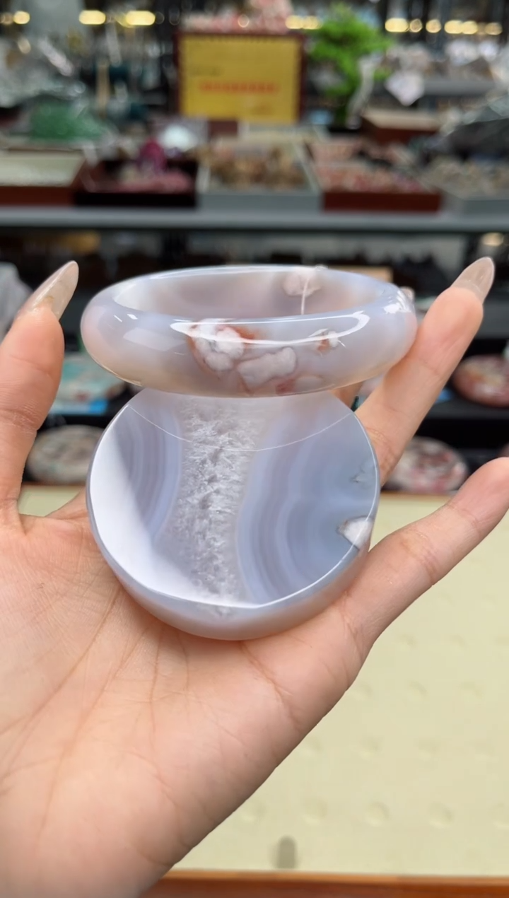 【闪购商品】石英质玉手镯未镶嵌63圈口（赠品镯心）6540172