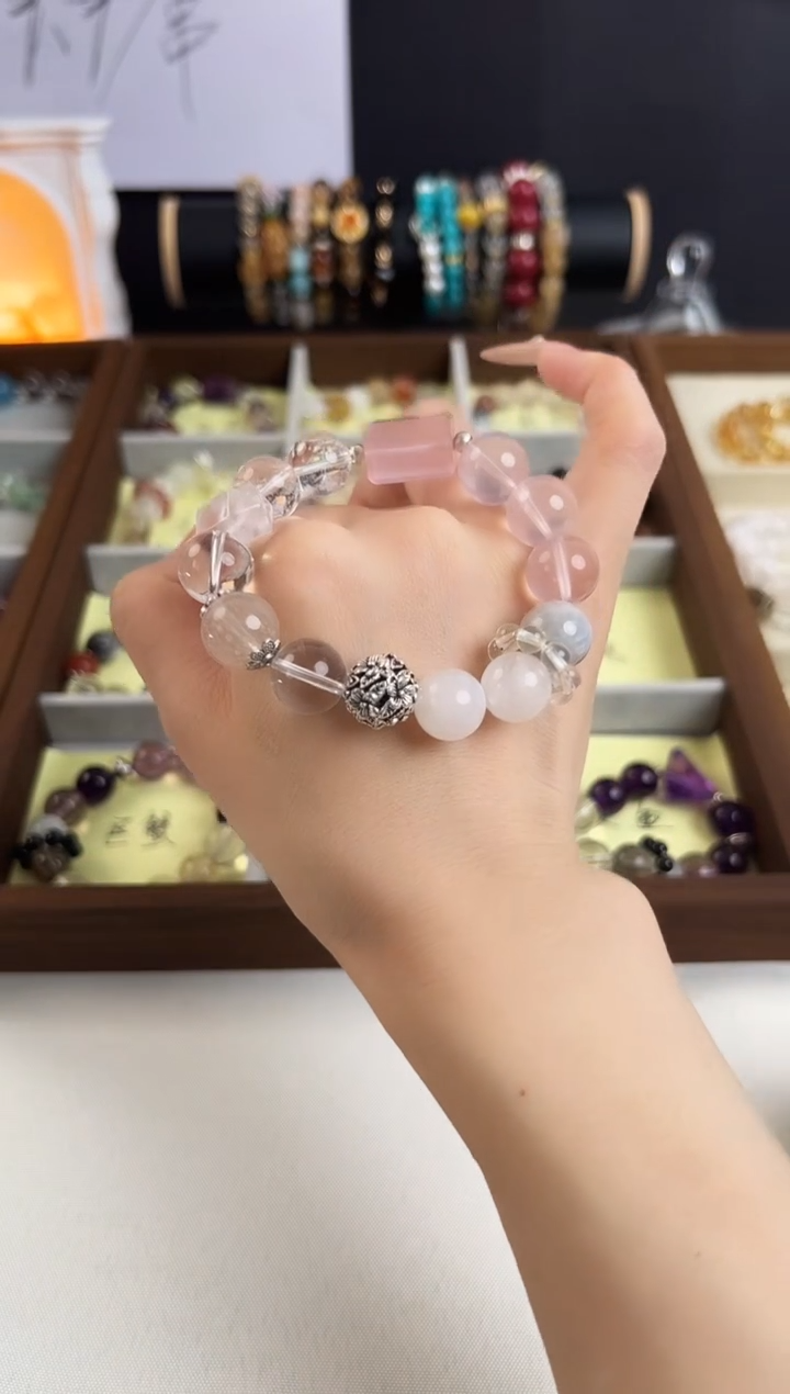 水晶手串合金天然水晶手串