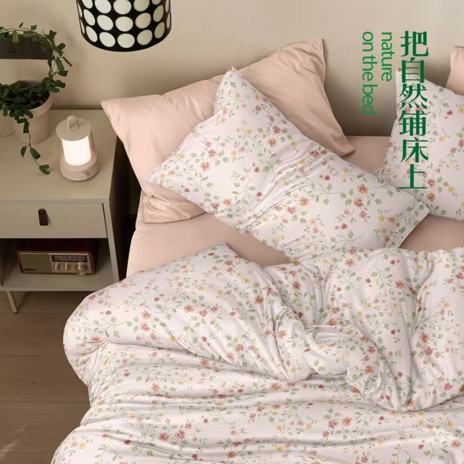【宿舍三件套、四件套】全棉A类印花有氧双层纱柔软亲肤专用被套