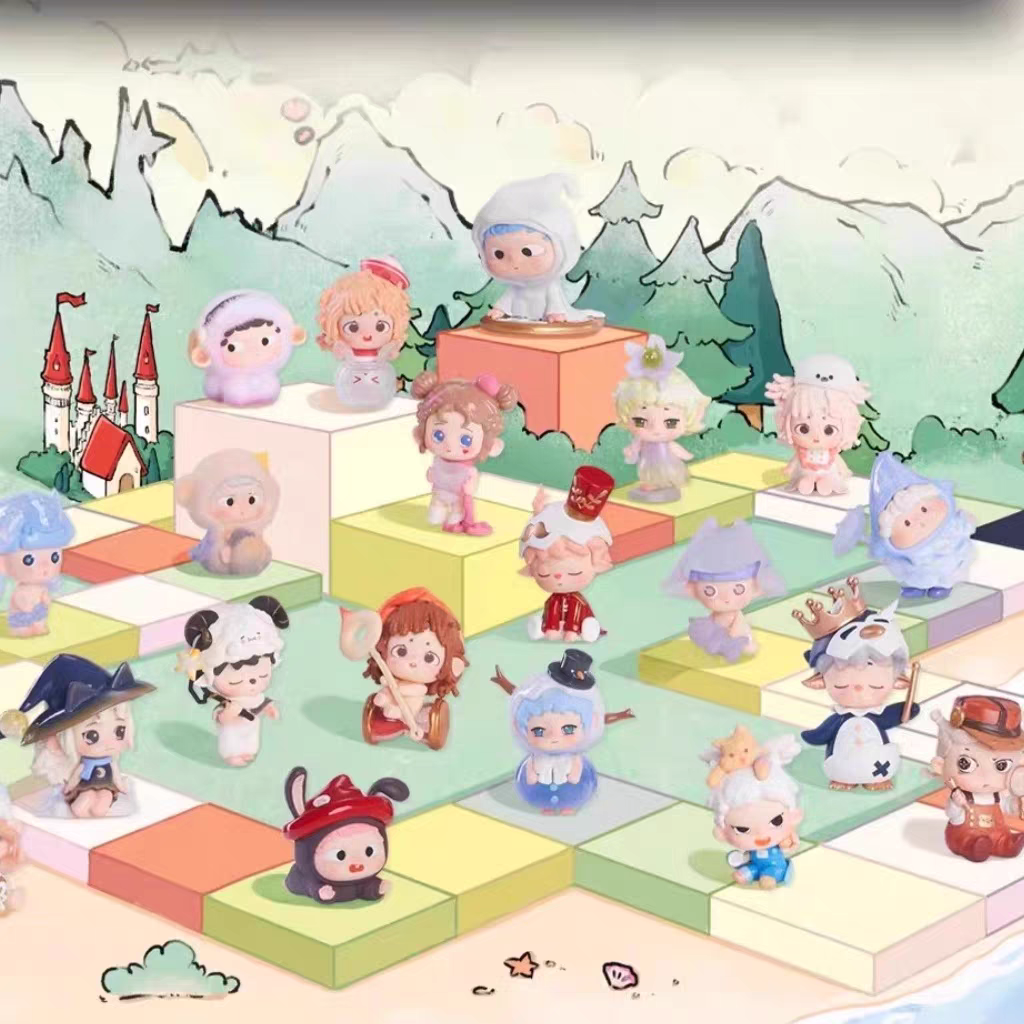 【饼饼代拆】黑玩MINI集合迷失时光镇系列盲盒潮玩