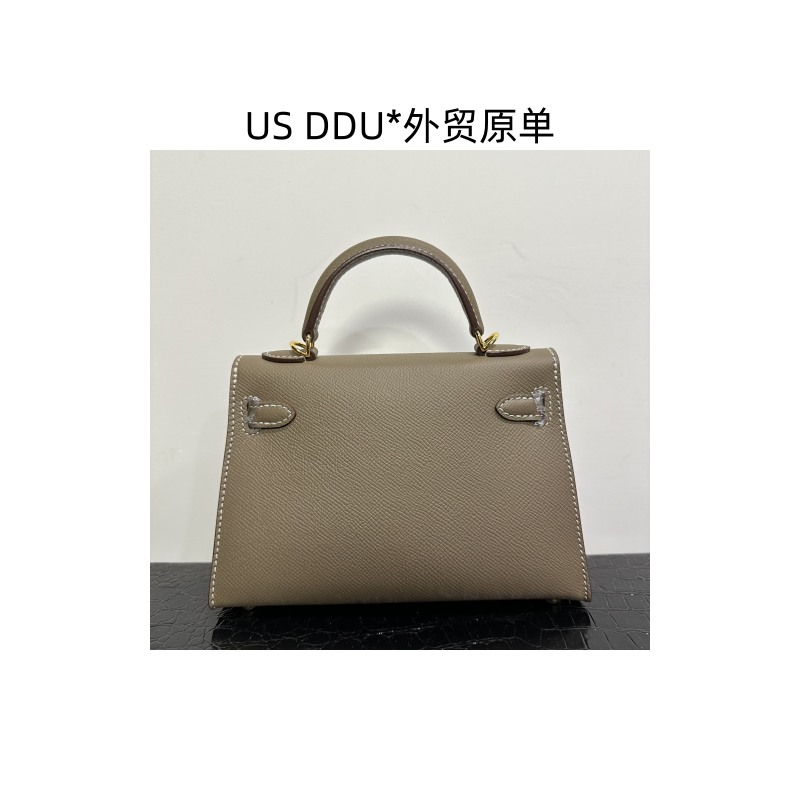 H 大象灰凯莉二代手提单肩斜挎包 凯莉二代/Z005