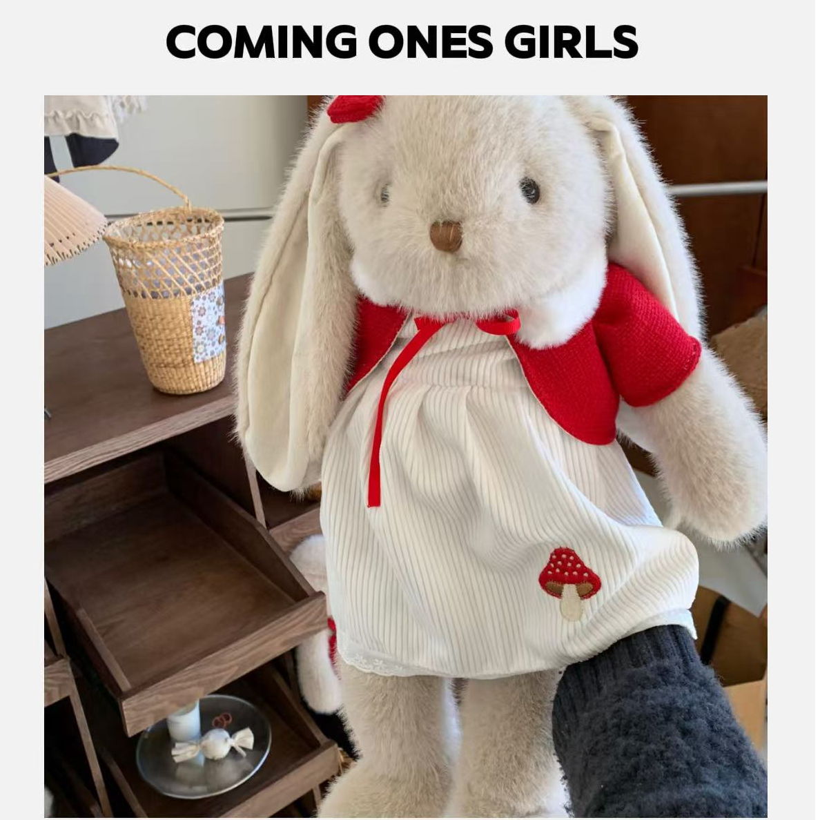  逸朵美芽COMING ONES 2025年款汉服女童兔兔熊熊40cm