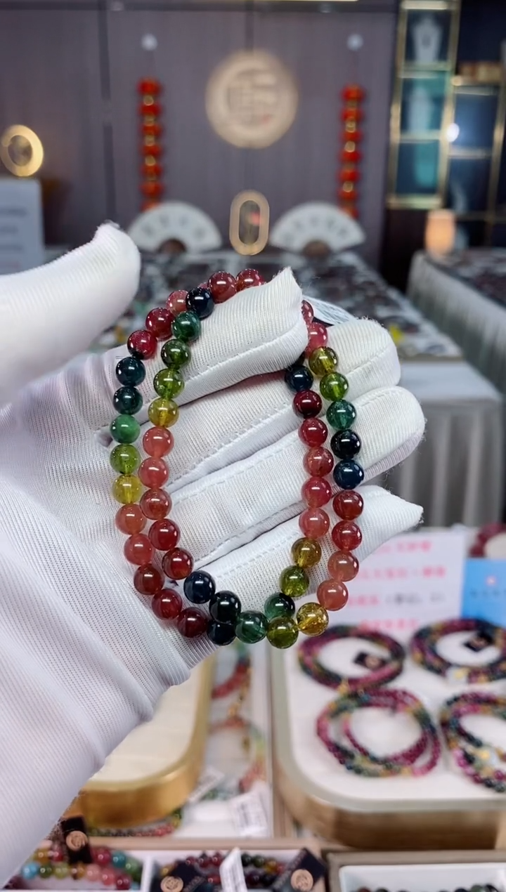 单圈手串6mm+未镶嵌碧玺（多样性发一条）xion