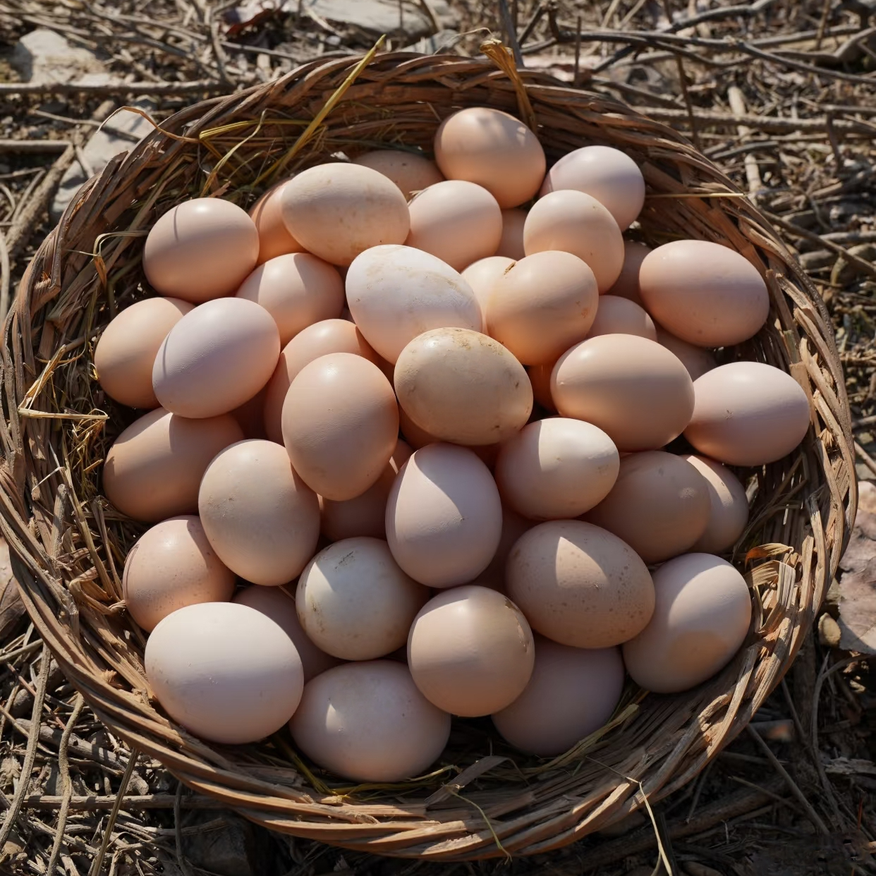 [30枚农家土鸡蛋] 正宗散养新鲜现捡月子蛋营养蛋初生蛋