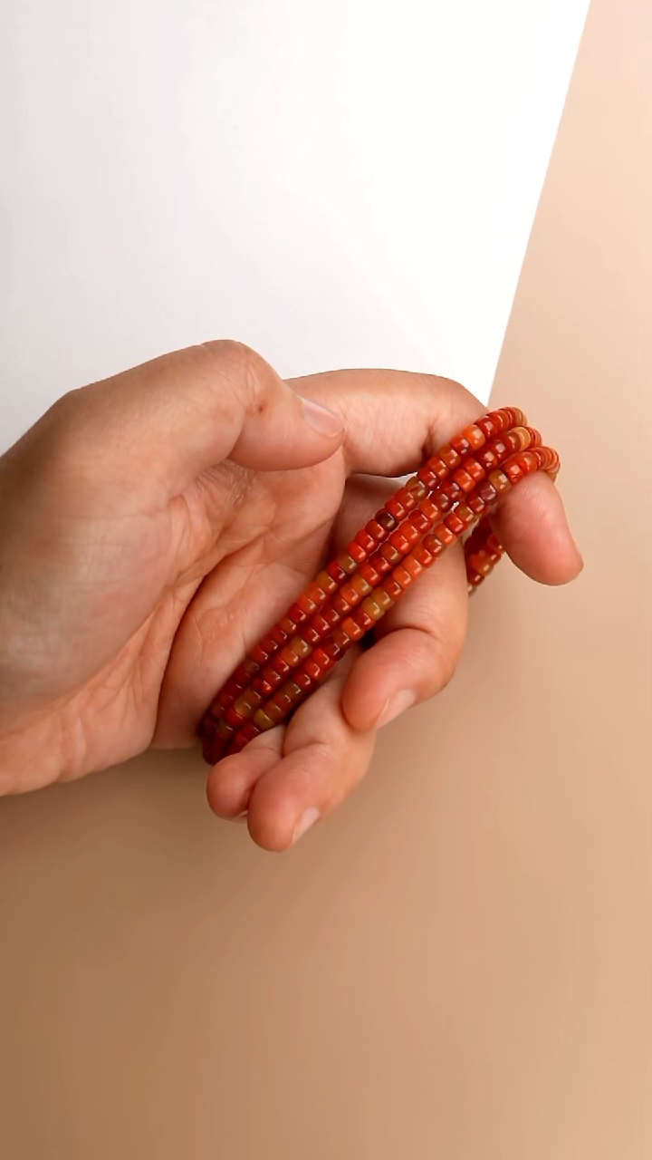 玛瑙/玉髓手串未镶嵌4.6mm玛瑙长串