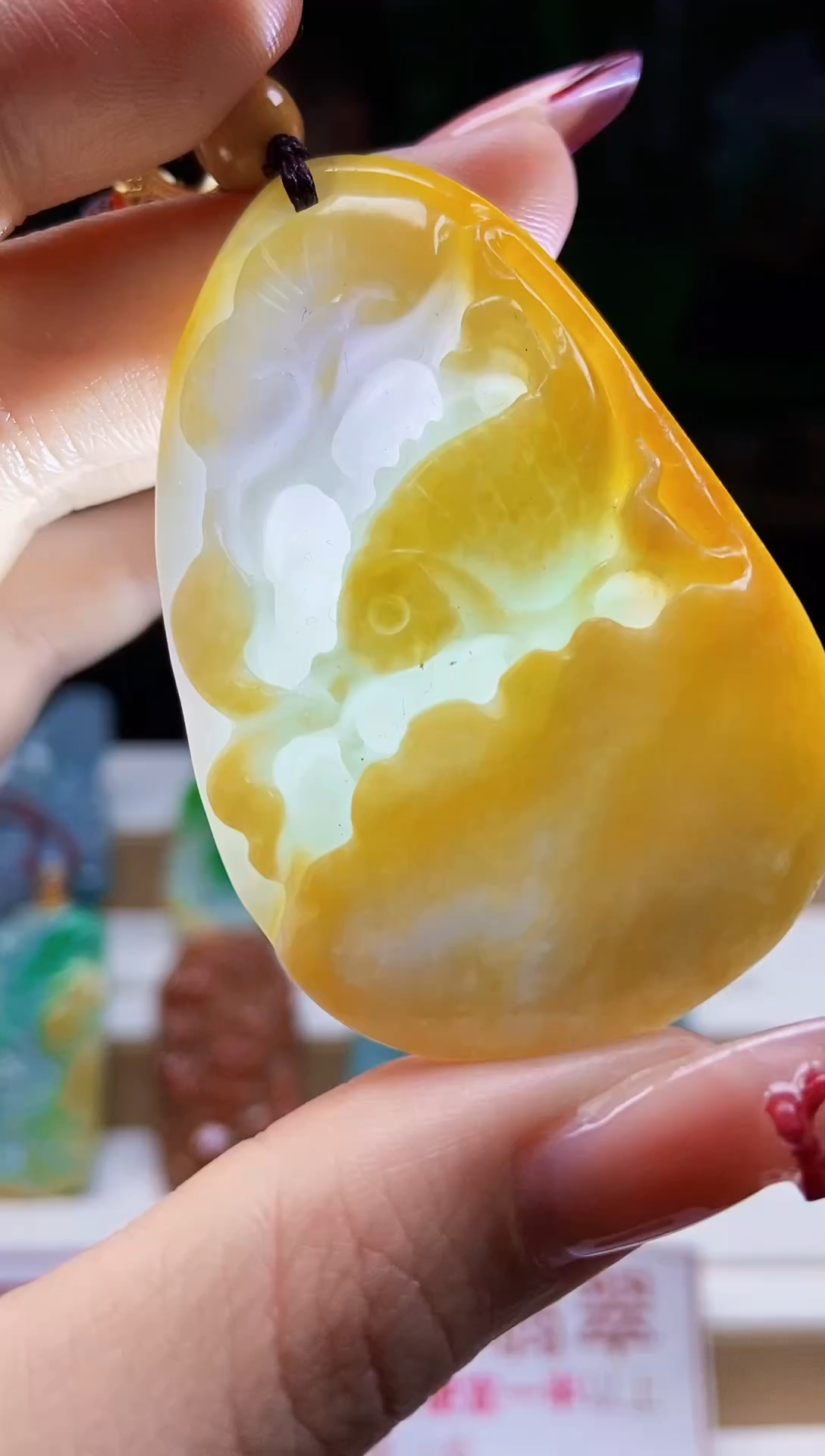 颈饰未镶嵌翡翠翡翠A货