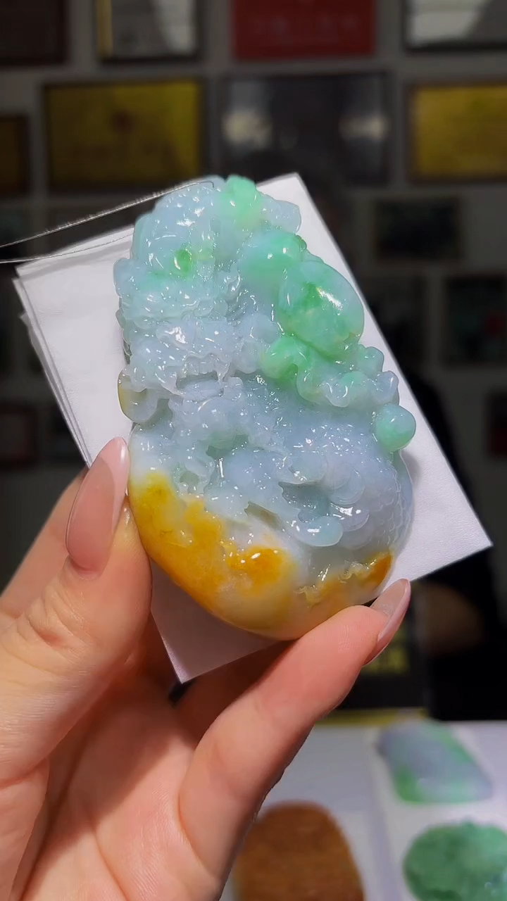 未镶嵌定制翡翠41/1207/Y/龙