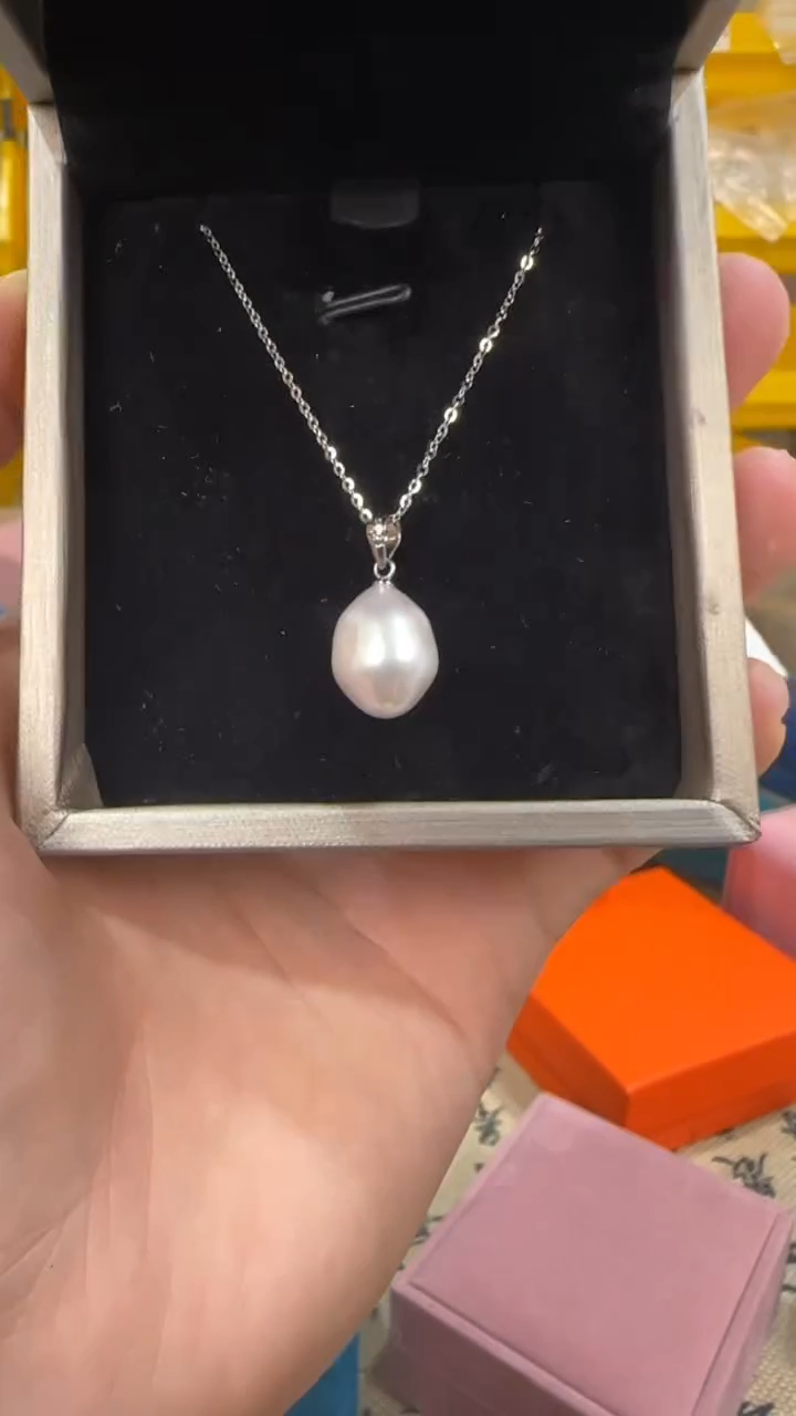 颈饰银S925镶嵌淡水珍珠ZDE22031202DOwi080090