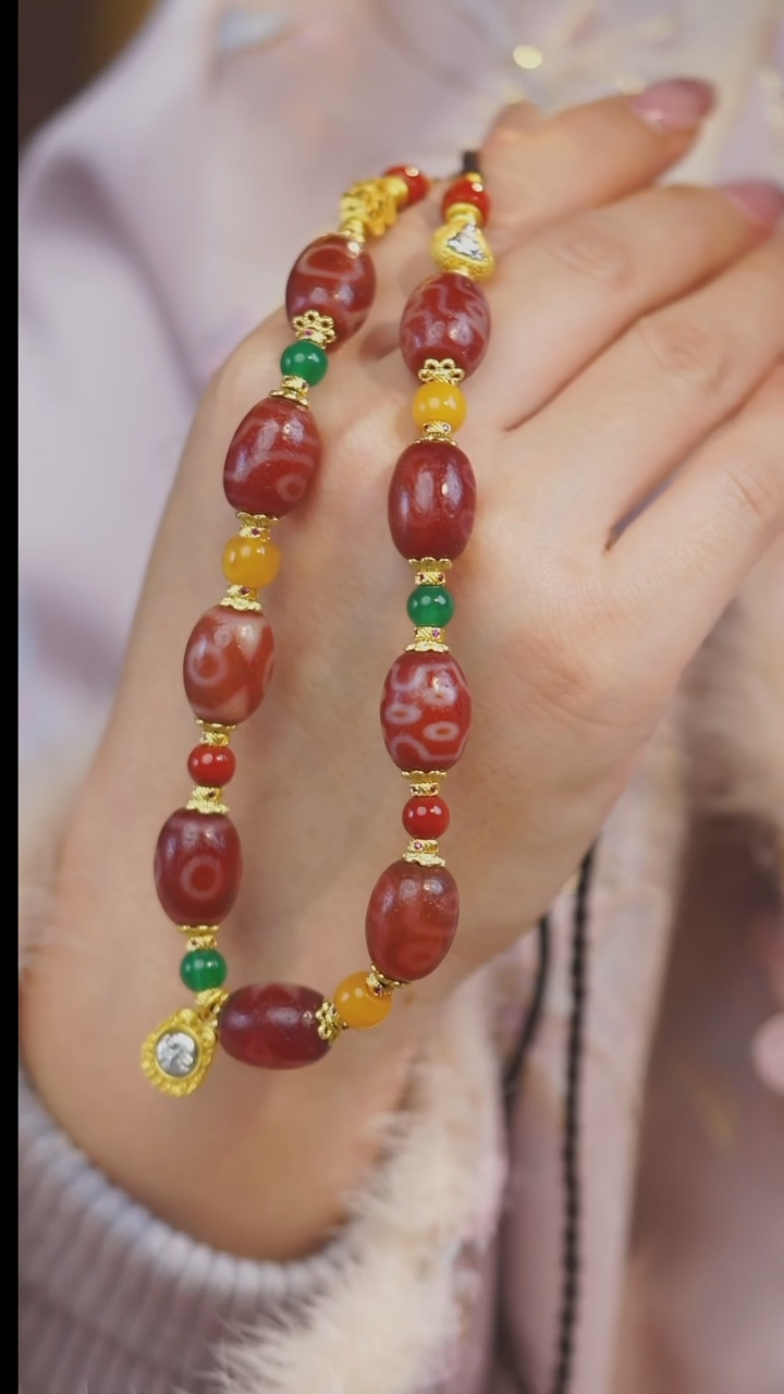 【闪购商品】玛瑙/玉髓项链未镶嵌多样性发一