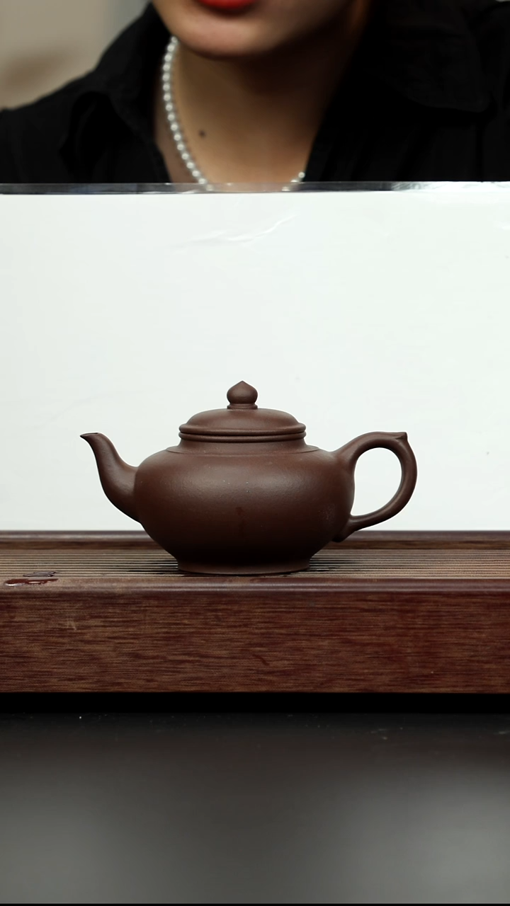 紫砂茶壶老紫泥 笑樱