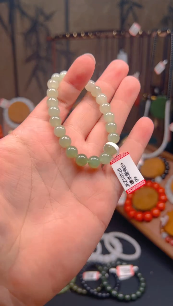 未镶嵌手串和田玉JKZ10125