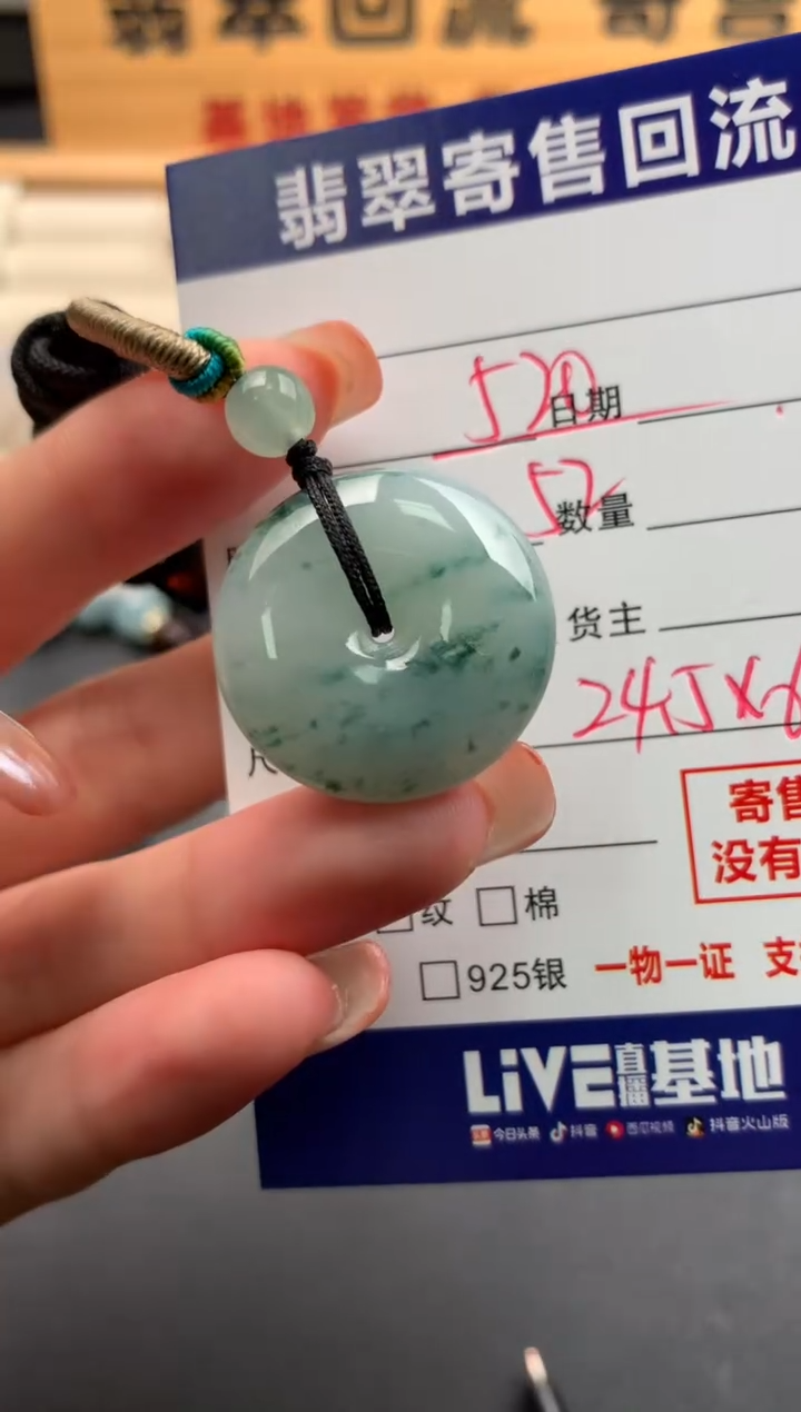 翡翠未镶嵌颈饰10142079