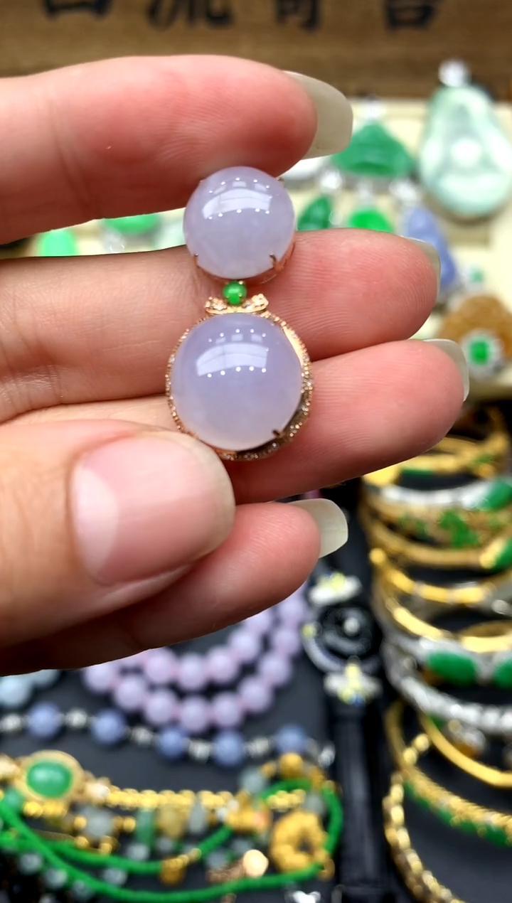 【闪购商品】翡翠颈饰18K金镶嵌267-中国好珍宝