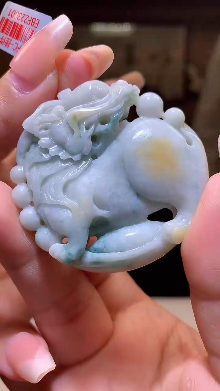 【闪购商品】定制翡翠未镶嵌1085xx-毛货挂件17