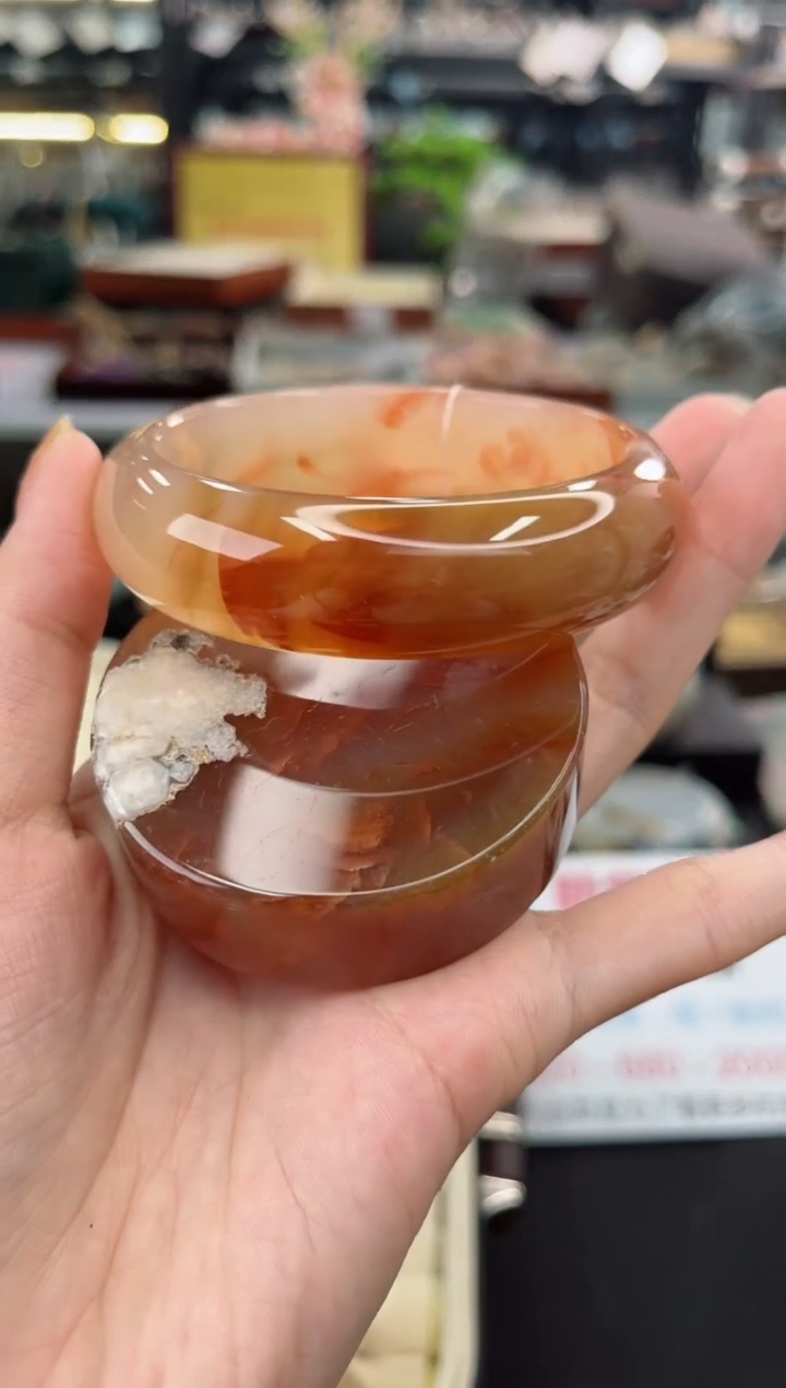 【闪购商品】石英质玉手镯未镶嵌60圈口（赠品镯心）6600279