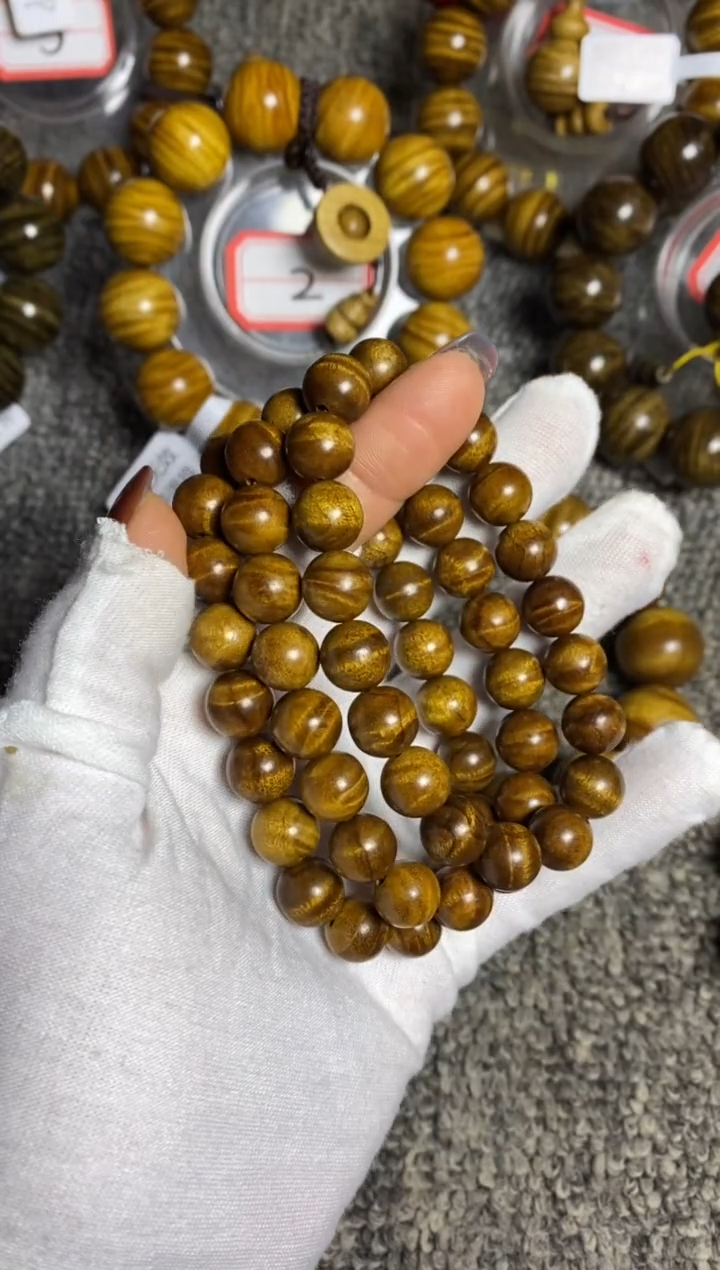 【闪购商品】金丝楠手串/手链1.0水波纹69