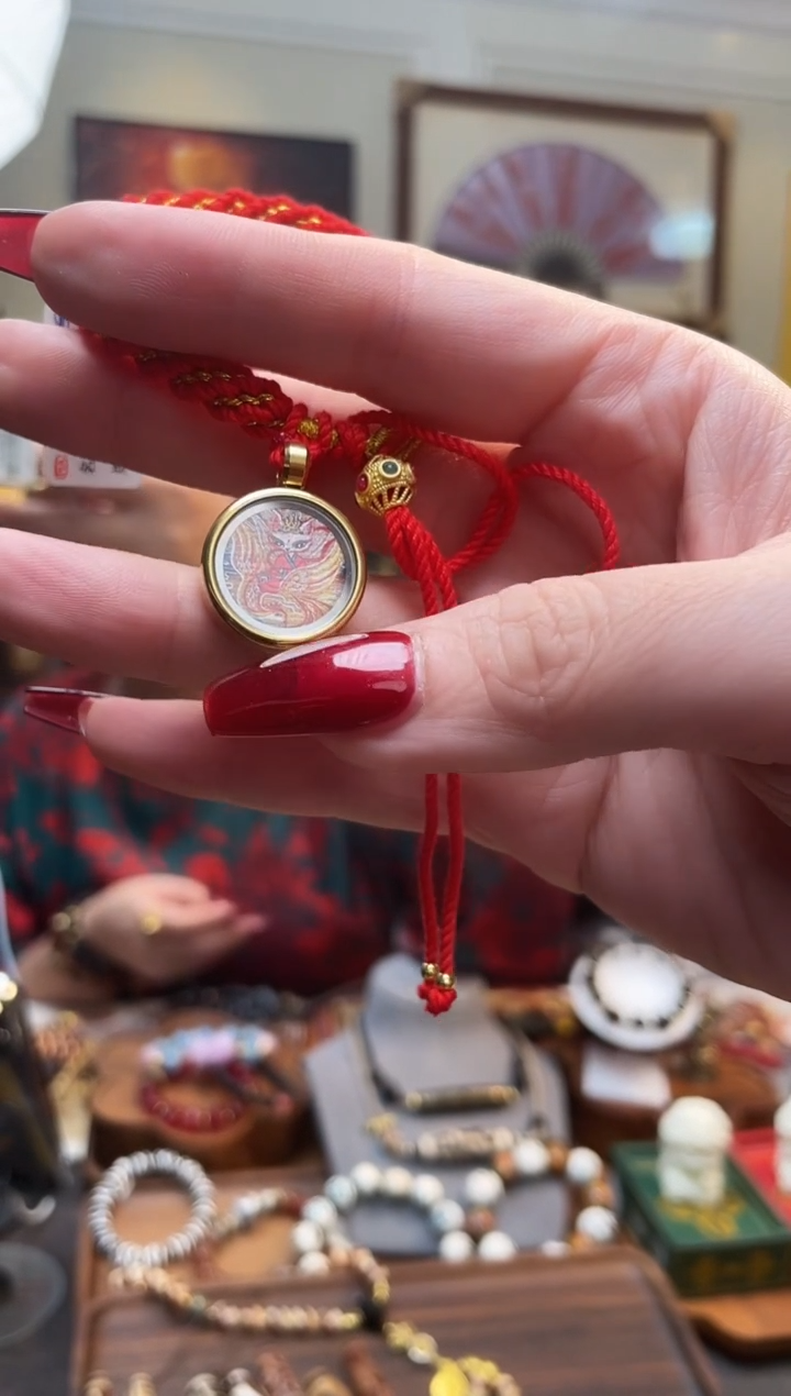 【闪购商品】吊坠128-18凤九唐卡手串