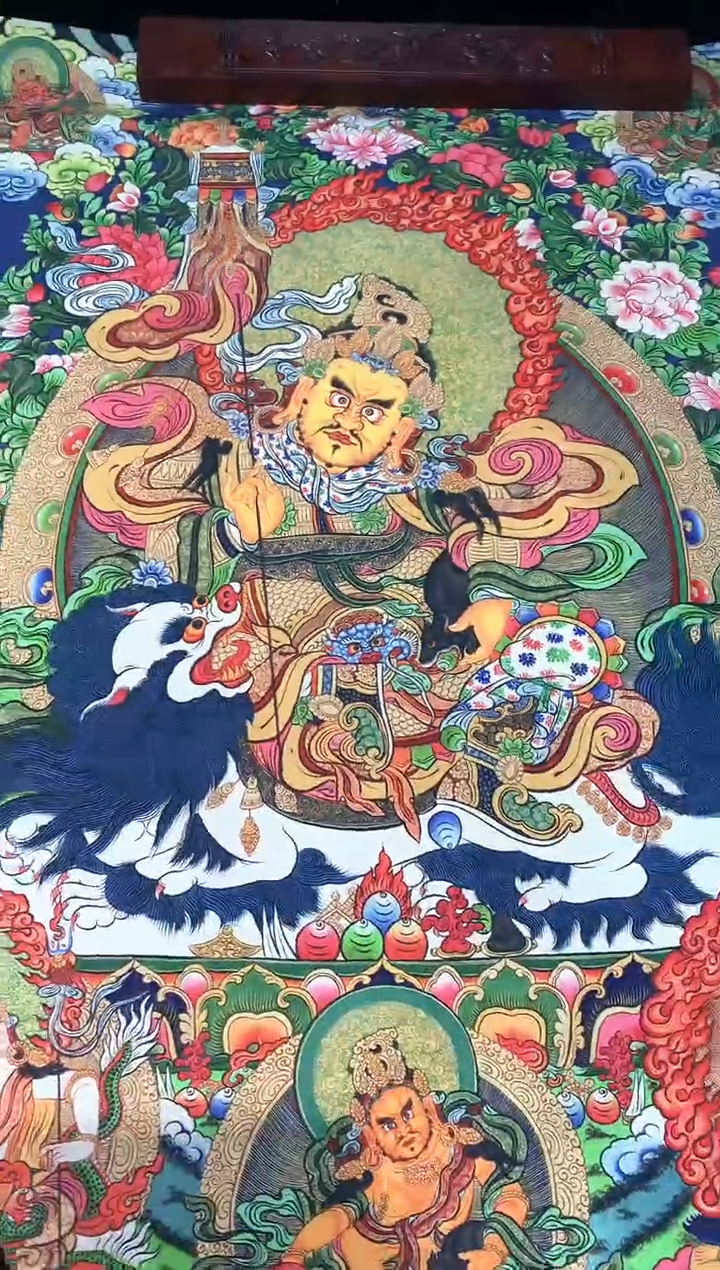 卷轴画141黄财神