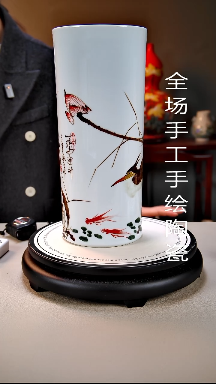 摆件陶景德镇手绘陶瓷