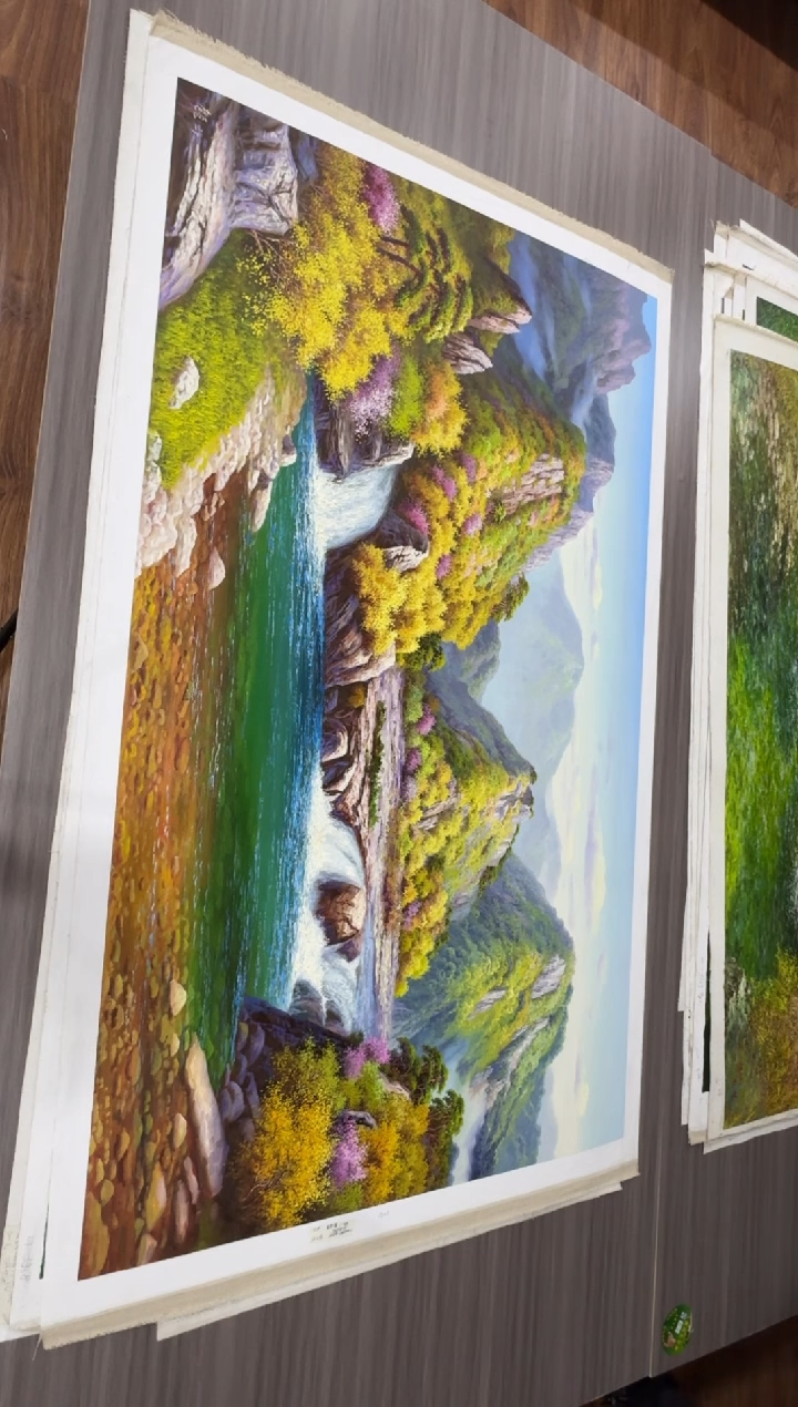 油画【89号】约1.6米丨朝鲜原创纯手绘孤品油画丨顺丰包邮