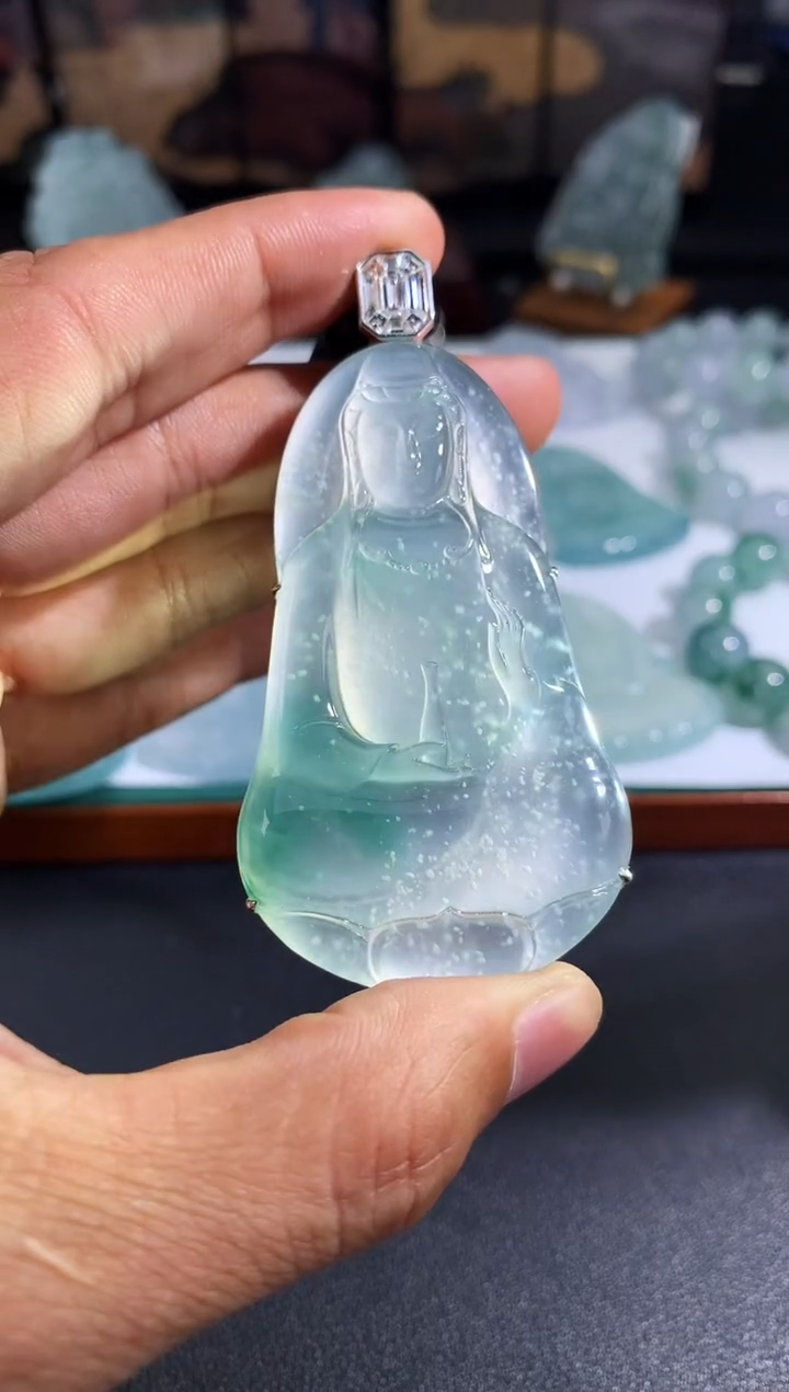 【闪购商品】翡翠颈饰未镶嵌天然A货翡翠 定制翡翠 定金