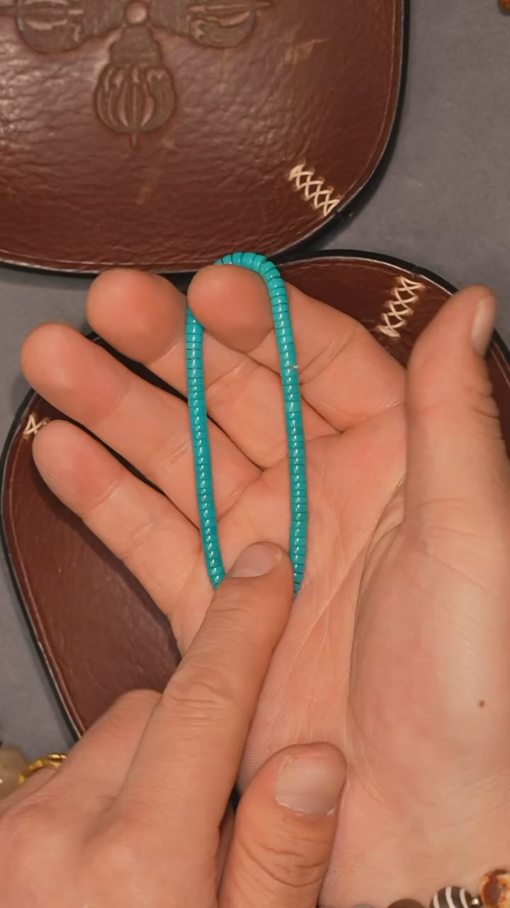 【闪购商品】绿松石套链未镶嵌冲赛康胡子哥，DIY一72