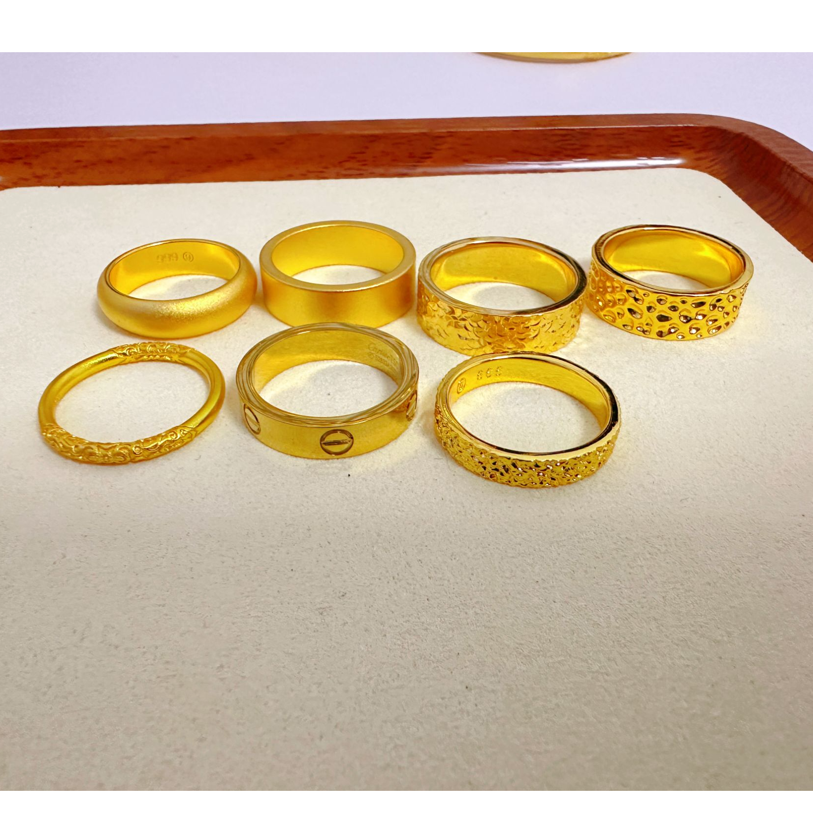 铜合金戒指 古法精工爆闪碎冰冰戒指无事戒指