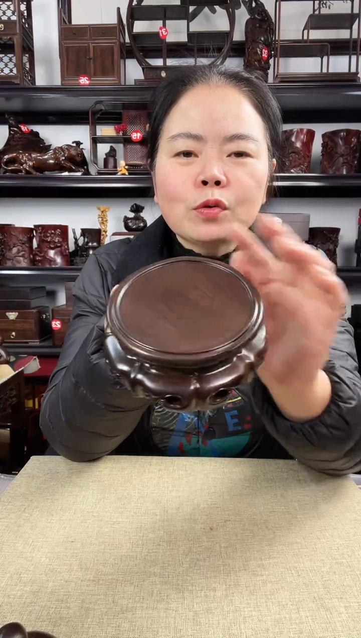 木旋转如意老李红木工艺品