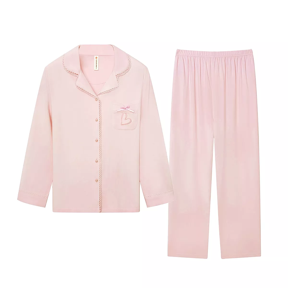 线下实体品质睡衣秋季休闲透气长袖家居服套装58355