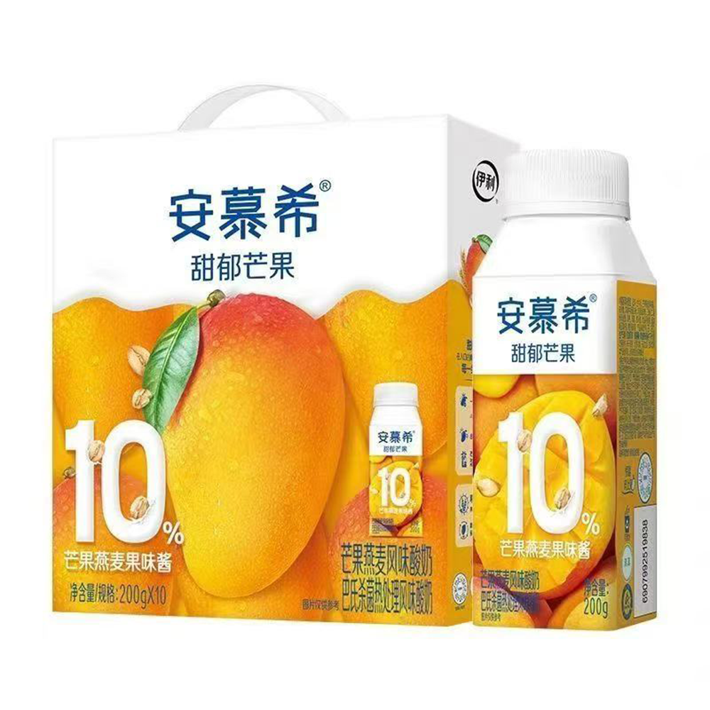 1月产 安慕希芒果燕麦酸奶 200g*10盒