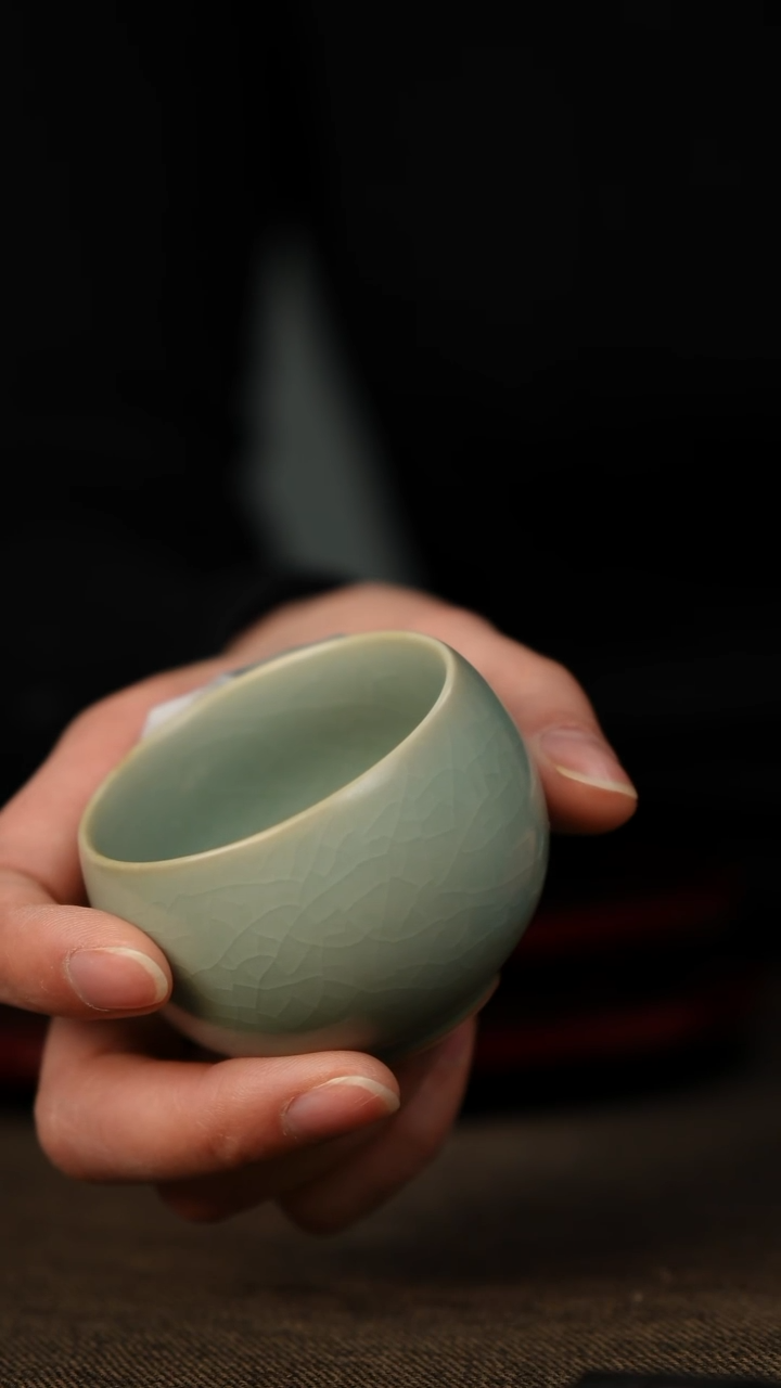 全品 小禅定杯 仿古釉