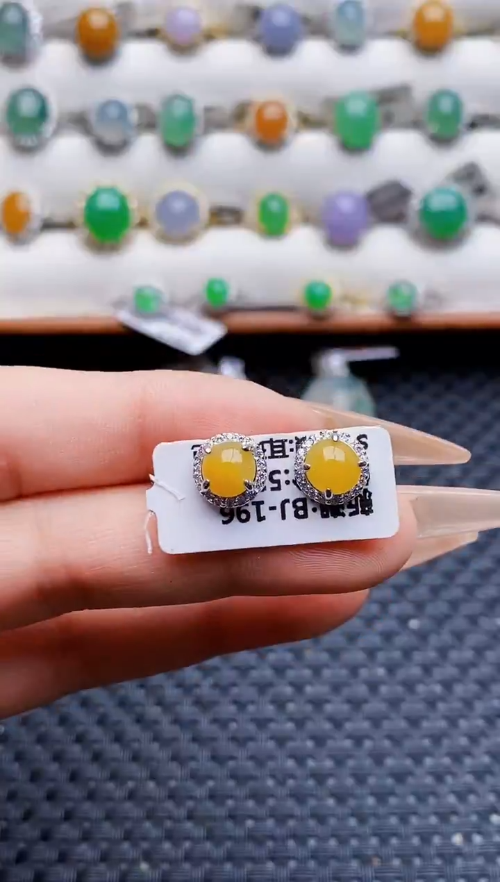 银S925镶嵌戒指翡翠4150