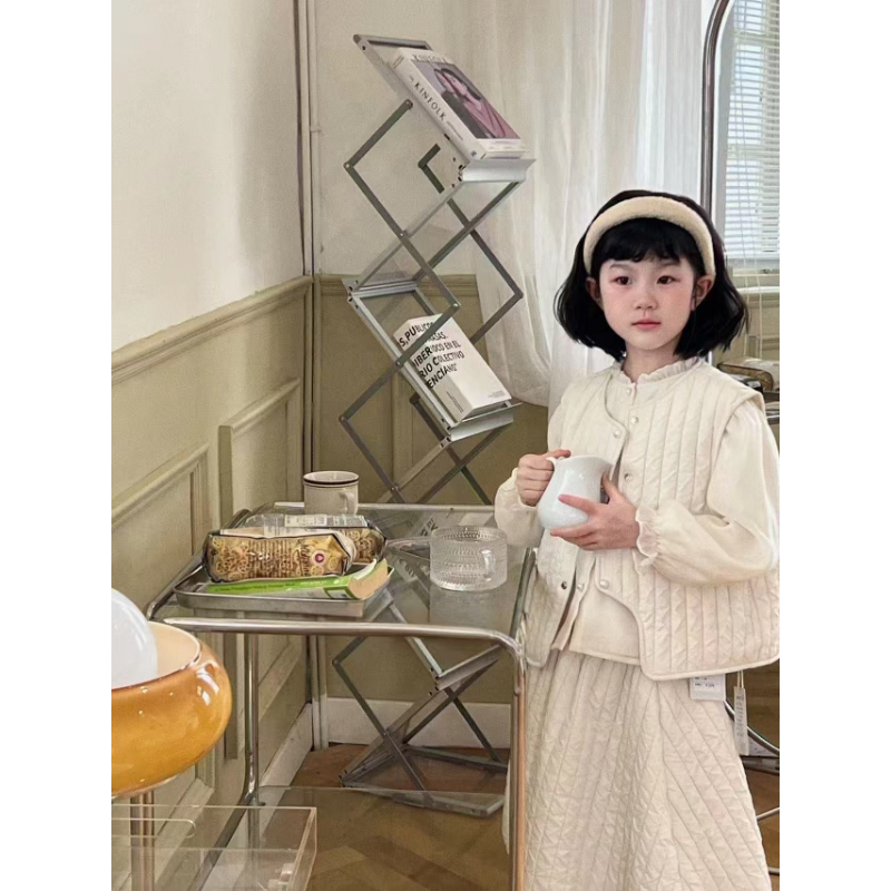 45357D2287新款时尚米白长裙