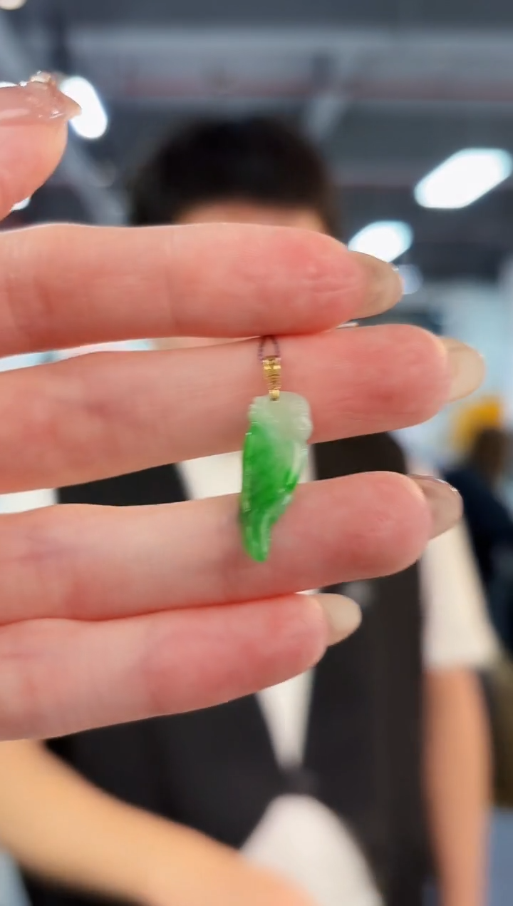 【闪购商品】翡翠颈饰18K金镶嵌缅料A货/支持复检/一件