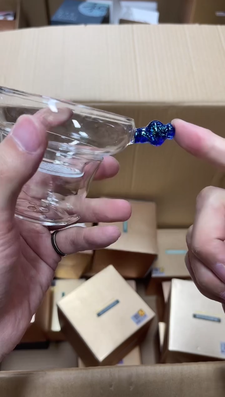 【闪购商品】奉珠宝蓝金茶漏。。。。