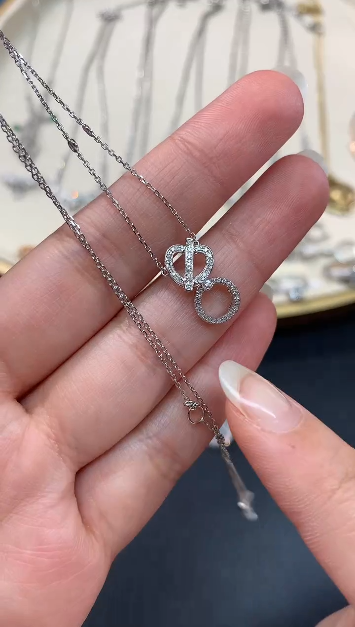 【闪购商品】钻石链子18K金镶嵌A213多样性发一件|1980+0