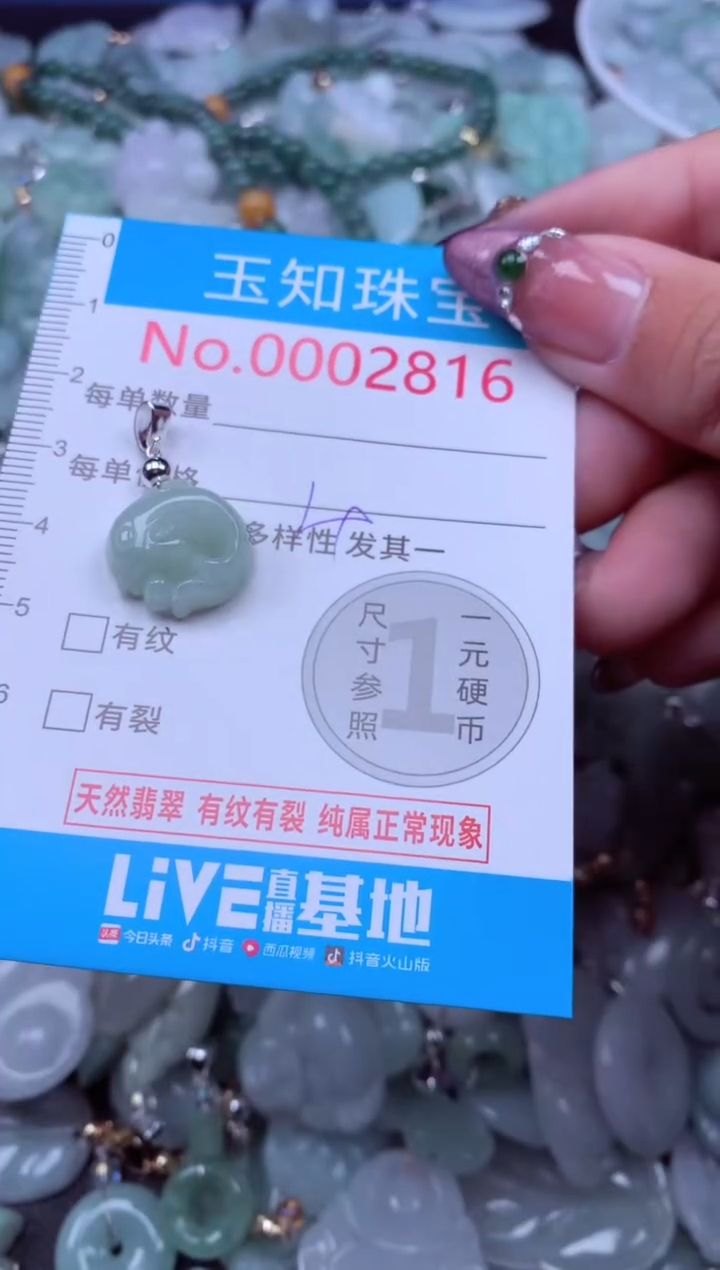 吊坠(不含链)未镶嵌翡翠2816