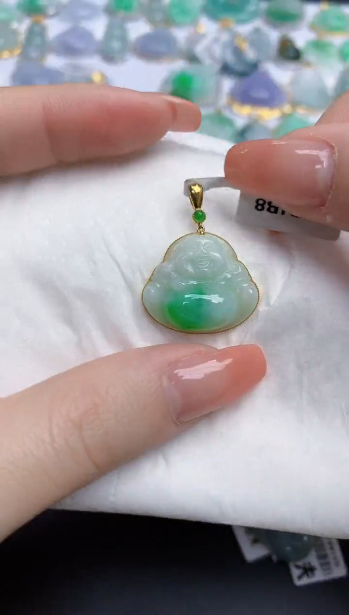 【闪购商品】翡翠颈饰未镶嵌天然缅甸翡翠A货