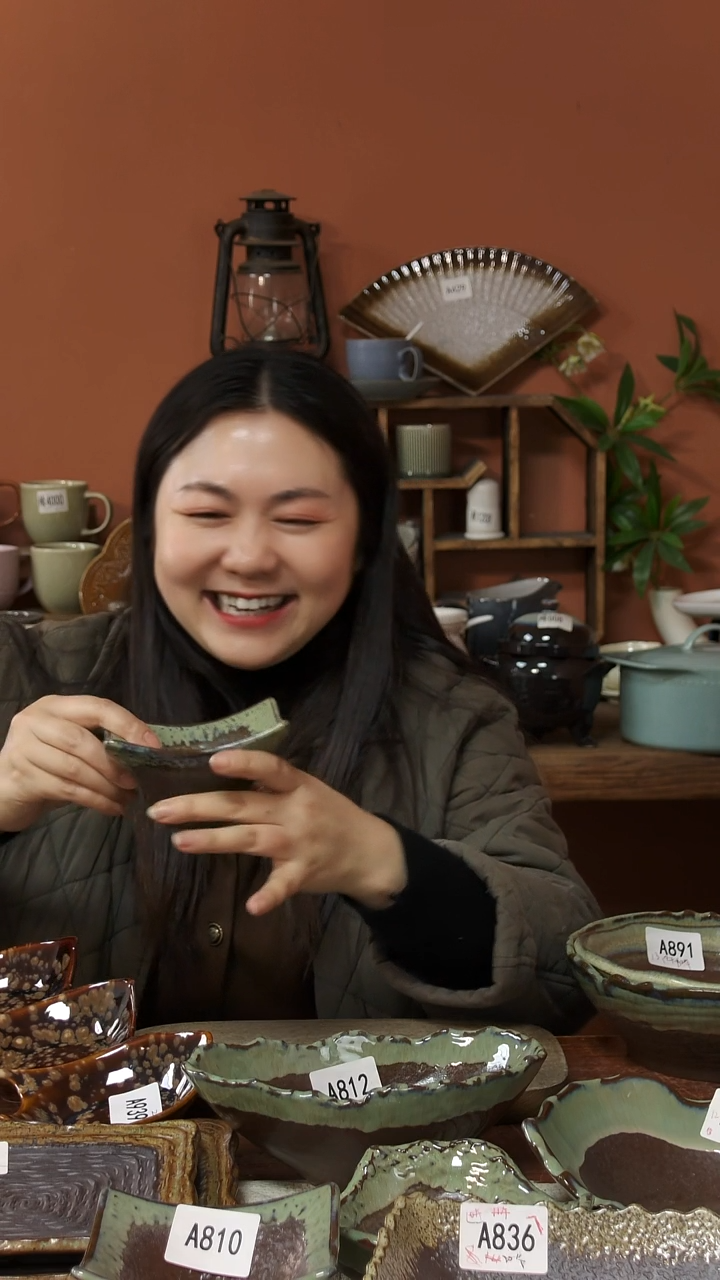 陶瓷A810陶瓷粗陶红泥四角一个微瑕11*6.5