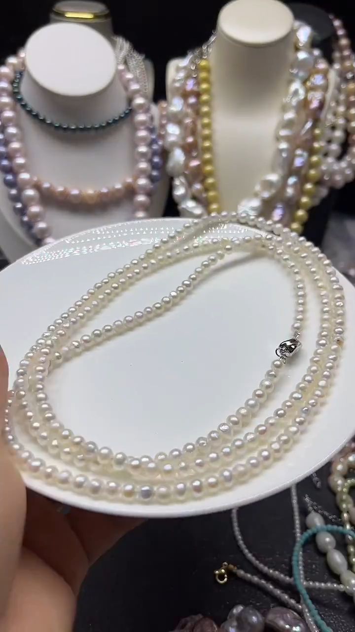 颈饰未镶嵌淡水珍珠多人
