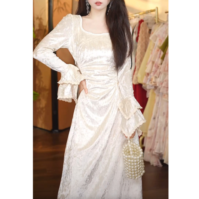 2店-394【清水定制】金玉良缘23319新款连衣裙